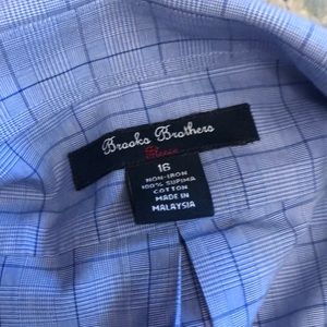 Blue Brooks Brothers dress shirt